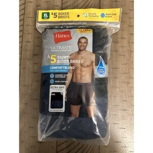 Hanes boxer briefs pack of 5 new Xlarge‎